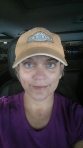 Sitting outside the first AA meeting, terrified and shaking and on the verge of tears.